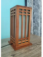 vintage lamp japan style teak wood  handicraft 