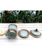 porcelain Coffee Tea​ Mug​ celadon in silk box collection