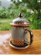porcelain Coffee Tea​ Mug​ celadon in silk box collection