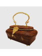 vintage lipao bag brown square nutural handmade thai premium