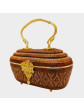 Vintage boho Lipao woven handbags double-flapbags  handmade thai traditional craft collection