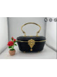 vintage Lipao dark black handbag Natural handmade design exclusive thai royal
