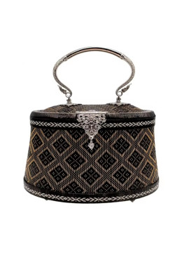 yanlipao handbag, bell shape, floral pattern Premium grade natural stylish handmade collection